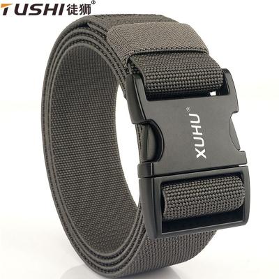 China ALLOY TUSHI New Tactical Belt Men's Nylon Fabric EDC Combat Aluminum Buckle Woven Belt Hunting Hiking Sports Fabric Belt Wholesale for sale