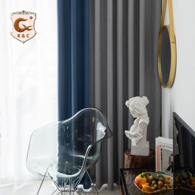 China 2021 Polyester Blackout Blackout Curtains Finishing Curtain Single Curtains Ready Made Hot Sales for sale