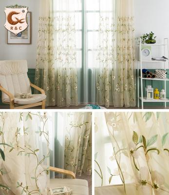 China Hot Selling Luxury Blackout Sheer Curtain For Living Room With Different Hook Colors And Nice Pattern for sale