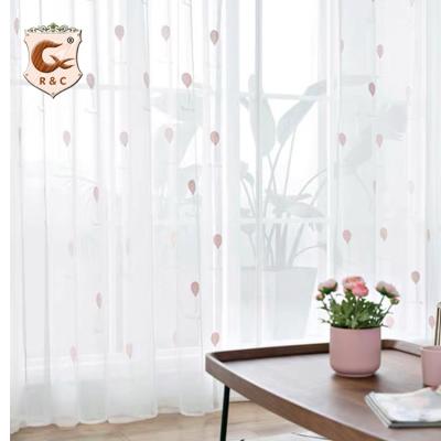 China Whole Sale Luxury Sheer Blackout Curtain For Living Room With Different Hook Colors for sale