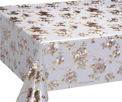 China Wholesale Hotel Good Quality Waterproof Luxury Oil Proof Printed Plastic PVC Table Cloth Roll For Home for sale