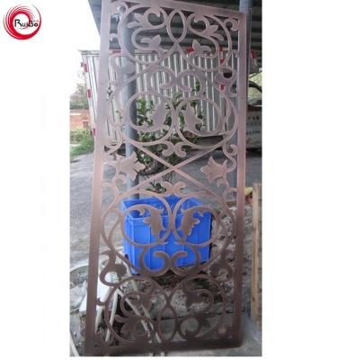 China CLASSIC Custom Antique Decorative Copper Stainless Steel Screen Panel for sale