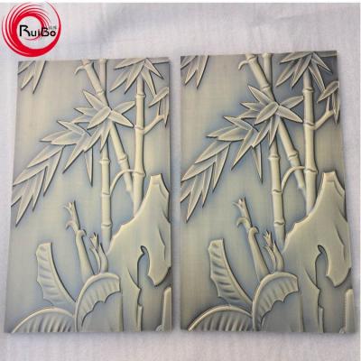 China Chinese style antique brass bamboo model of hotel/villa/house/restaurant.....etc. carving aluminum wall paint for sale