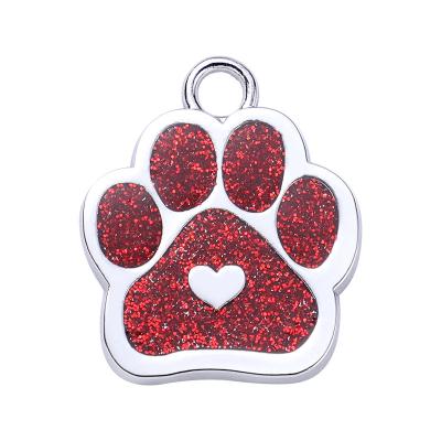 China Custom 2022 New Arrivals Ally Flat Metal Pet Name Laser Engraving Pet Tag for sale