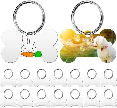 China 2022 Stocked Most Popular Custom Logo Aluminum Alloy Pet Tag With Pet ID Name for sale