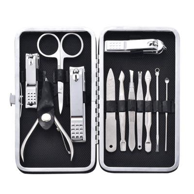 China New Wellflyer MS-008-26 Stainless Steel Nail Clipper Set 12 Pieces Manicure Nail Care Tools for sale