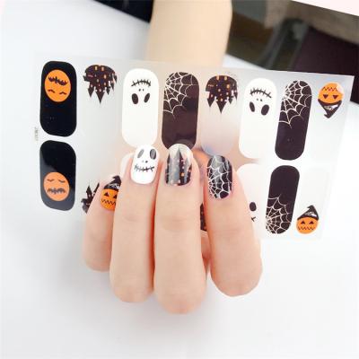 China Washable Nail Art Designs Nail Art Decals Strips Manicure Nail Kits Daisy Nail Polish Sticker Self-Adhesive Amazon Plastic Full Wraps for sale