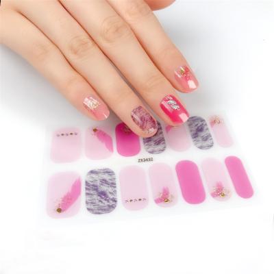 China Wellflyer NAST-003-14 5Kinds 14 Paper Sheets Nail Art Nail Decals Stickers Water Transfer DIY Colorful Watermark For Nails Design for sale