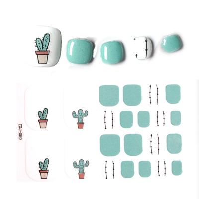 China Wellflyer TOST-012 Serises Paper Toenail Art Stickers With Folder Nail Decals Manicure Kit for sale