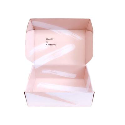 China High Quality Recycled Materials Custom Design Cosmetic Logo Packing Corrugated Box Skincare Clothes Packaging Boxes Printing for sale