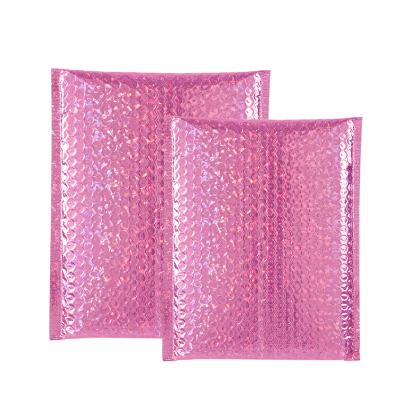 China Water Proof Rose Red Metallic Bubble Mailers Padded Envelopes Seal Envelopes Wholesale Mailing Bags For Mailing, Packing, Packing for sale