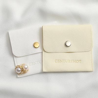 China Custom Printed OEM+ODM+Wholesale Suede Microfiber Jewelry Gift Pouch Bag with Logo Envelope Flap Jewelry Pouch and Box for sale