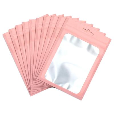 China Airtight Moisture Proof Matte Clear Plastic Packaging Wholesale Mylar Zipper Lock Food Storage Bag Aluminum Foil Bag for sale