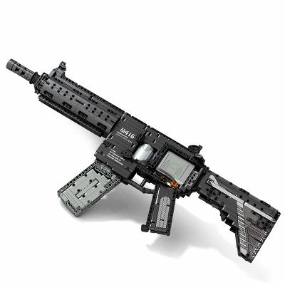 China DIY Block Set Gun Models Building Block Toy M416 Gun Building Block Toy Gun DIY TOY Building for sale