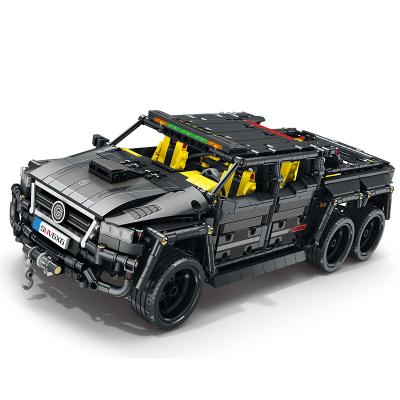 China Eco-friendly Material High Quality Technology Toy Building Block The Big G Car Building Block Off-Road Remote Control Car for sale