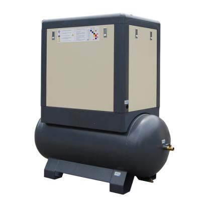 China XLAM10AT S3 10hp 7.5kw lubricated direct drive low noise air compressor with 300L air tank for sale