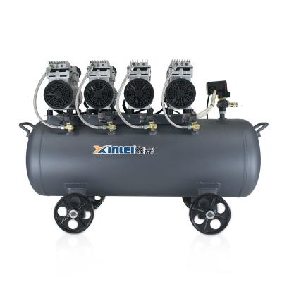 China ZBW64-4-100L Oil Lubricated Less Quiet Low Noise Silence 4hp 3kw 4 Hp Air Compressor for sale