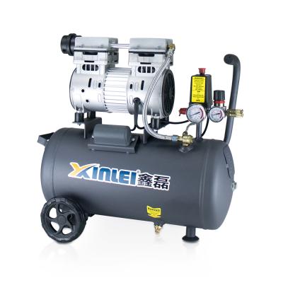 China ZBW64-24L 1hp 1 hp oilless lubricated low noise super silent oil free air compressor for sale