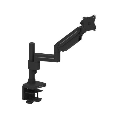 China AG9P-21 Full Color Aluminum Black Single Color LCD Monitor Arm Stand Shock Absorber Monitor Mount 75*75mm /100*100mm for sale