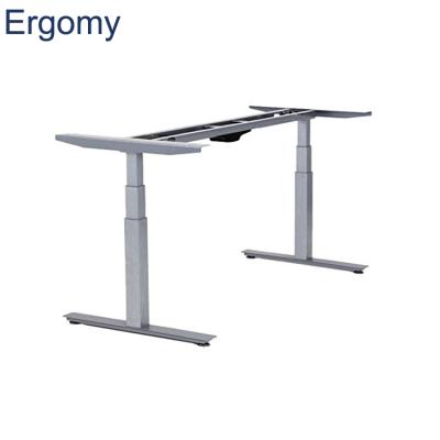 China Popular Modern Furniture 3 Segment Two Motors Height Adjustable Frame Electric Morden Office Table for sale