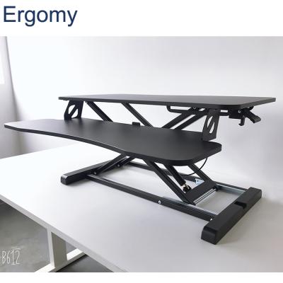 China Commercial Adjustable Furniture CG5 Sit To Stand Desk Riser Converter For Sale for sale