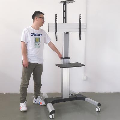 China VA802 Steel Aluminum Mobile TV Cart Cart for sale