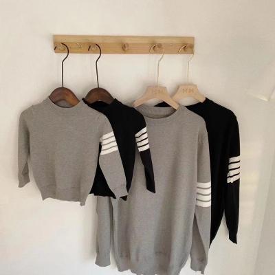 China QUICK DRY Family Matching Sweaters Outfits Mommy And Me Long Sleeve Knitting Clothes Parent-child Clothing Pullovers for sale