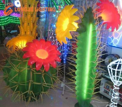 China Environmental pe lit landscaping cactus for sale