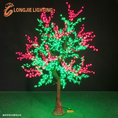 China Stand Light H: 2.5M Outdoor 1944 LED ChristmasLED Lighted Red Cherry Tree for sale