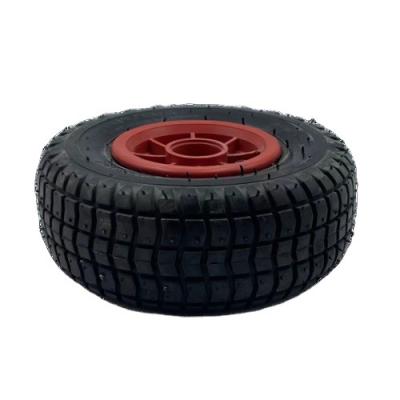 China 9 Inch 9*3.50-4 Pneumatic Caster Rubber Tire Pneumatic Wheel For HandTruck Trolley Tool Cart for sale