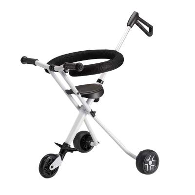 China New lightweight aluminum alloy children's tricycle portable folding baby tricycle for sale