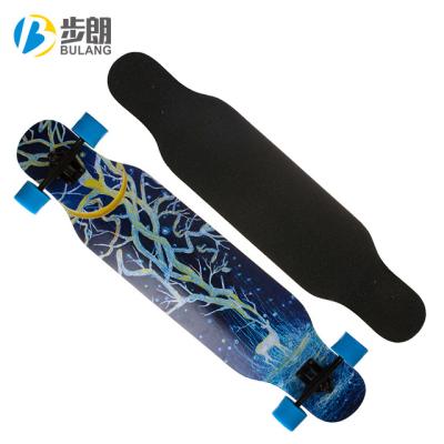 China Custom Empty Maple Skateboard Wheels Bearings Skateboard for sale