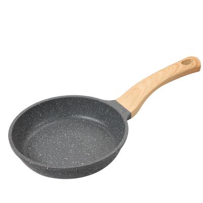 China Traditional Best Quality Non-stick NO--Toxic Healthy Stone Frying Pan for Sale (18 PCS) for sale