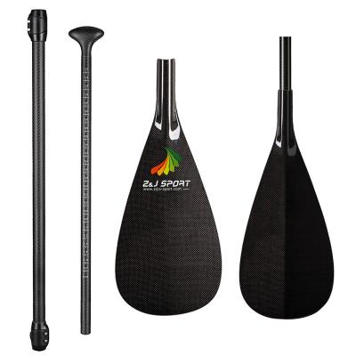 China Unisex Stand Up Paddle Full Carbon Fiber SUP Paddle From ZJ Sport With High Performance And Quality For Ocean Surfing for sale