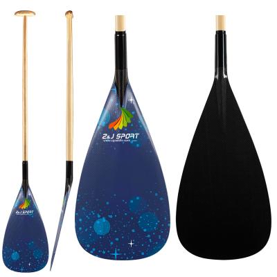 China High Quality ZJ Unisex Sport Carbon Outrigger Full Hybrid Paddle for sale