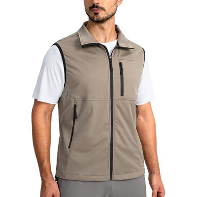 China Customized Anti-wrinkle Men's Shell Vest Sports Vests Waterproof Uniform Customized Logo Printing Soft Outdoor Windproof Waterproof Uniform for sale