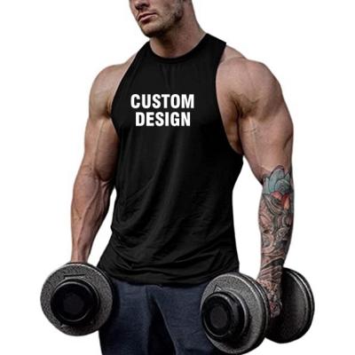 China Casual Mens Sporty Custom Tank Tops Or Sport Cotton Polyester Spandex for sale