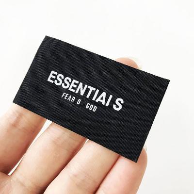 China Fashionable Fashionable Simple Printed Fashionable Label Brand Name Neck Label Clothing And Accessories Viable Processing for sale