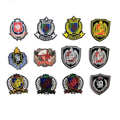 China Viable Custom Embroidered Badges Patches High Quality Badge For Uniform Full Pin Embroidered Badge for sale