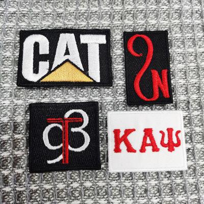 China Low MOQ Patch Viable High Quality Custom Embroidery Patch Custom Iron On Embroidery Patches For Hats for sale