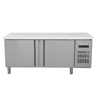 China Single-temperature Factory Direct Sales Freezer Cooler Under Table Counter Refrigerator Stainless Steel Work Bench Freezer for sale