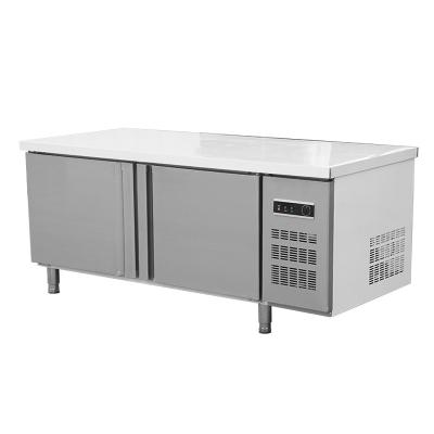 China Single-temperature Factory Direct Sales Freezer Cooler Under Table Counter Refrigerator Stainless Steel Work Bench Freezer for sale