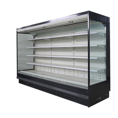 China Supermarket Multideck Showcase Supermarket Vegetable Fridge Hot Selling Refrigerated Showcase for sale