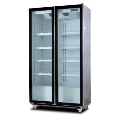 China Single-temperature Refrigeration Equipment Glass Display Door Beer Cooler Display Fridge Freezer for sale