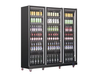 China Single-temperature Commercial Upright Commercial Equipment Refrigerator Display Refrigerator Glass Door Glass Fridge for sale