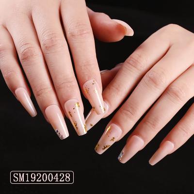 China Meaterial Eco-Friendly Wholesale Press On Nails ABS Pre-designed Full Color Fake Press On Nail Tips Design Nails for sale