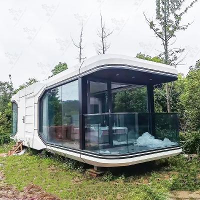 China Modern unique commercial hotel space capsule house prefab house for amusement park commercial decoration for sale