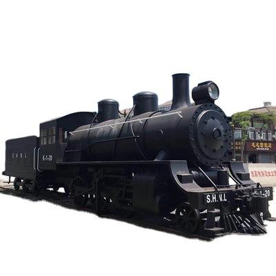 China Public Places Factory Wholesale Retro Vehicle Steam Locomotive Train Model European 2020 OEM Customized Scale Ho Model Railway Train For Decor for sale