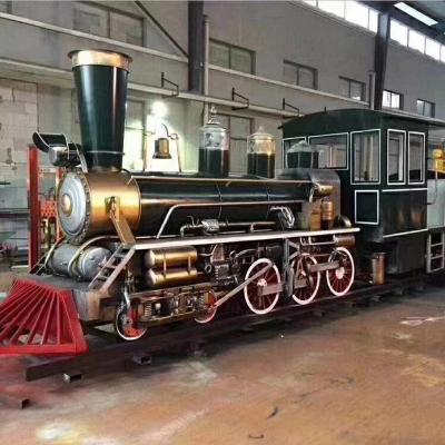 China Custom Large Size Retro Europe Steam Locomotive Models For Amusement Park Decoration for sale