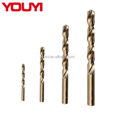 China Metal Drilling HSS Torsion Cobalt 5% Amber Drill Bit Finisher Fully Ground Worker Length for sale